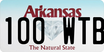 AR license plate 100WTB