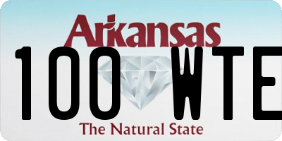 AR license plate 100WTE
