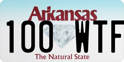AR license plate 100WTF