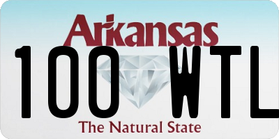 AR license plate 100WTL