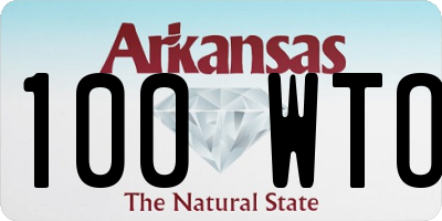 AR license plate 100WTO