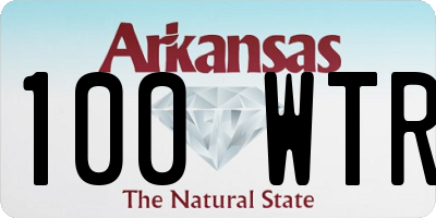AR license plate 100WTR