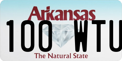 AR license plate 100WTU