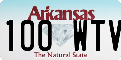 AR license plate 100WTV