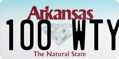 AR license plate 100WTY
