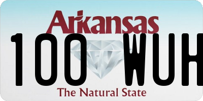 AR license plate 100WUH