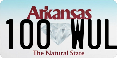 AR license plate 100WUL