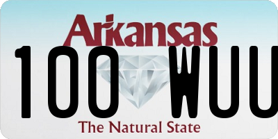 AR license plate 100WUU