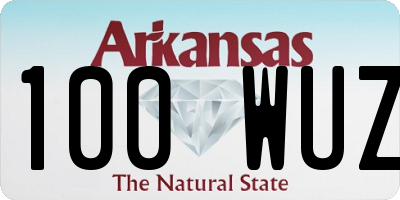 AR license plate 100WUZ