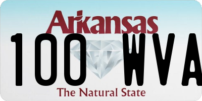AR license plate 100WVA