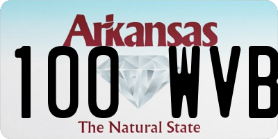 AR license plate 100WVB