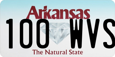 AR license plate 100WVS