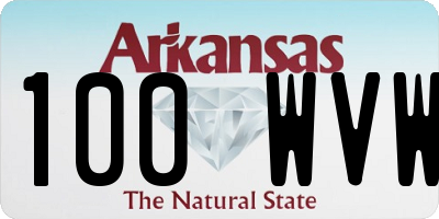 AR license plate 100WVW