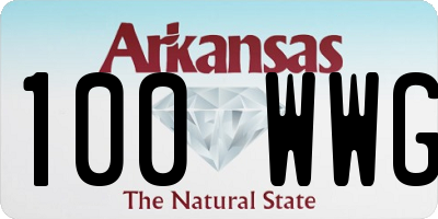 AR license plate 100WWG