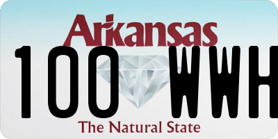 AR license plate 100WWH