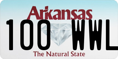 AR license plate 100WWL