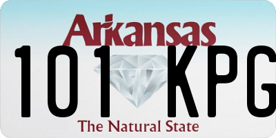 AR license plate 101KPG