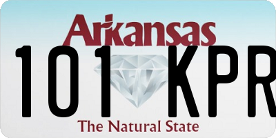 AR license plate 101KPR