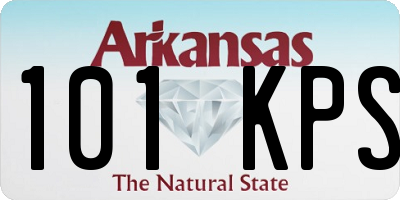 AR license plate 101KPS