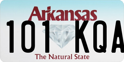 AR license plate 101KQA