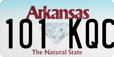 AR license plate 101KQC
