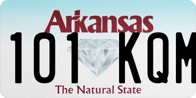 AR license plate 101KQM