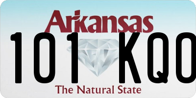 AR license plate 101KQO