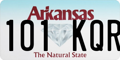 AR license plate 101KQR