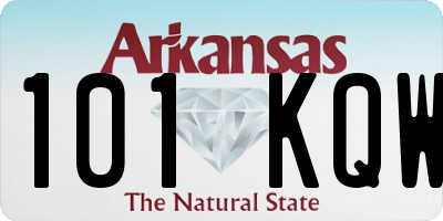AR license plate 101KQW