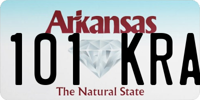 AR license plate 101KRA