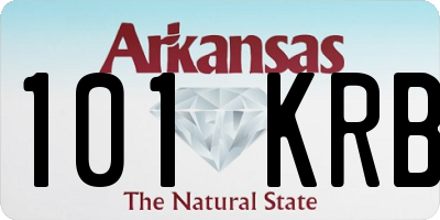 AR license plate 101KRB