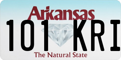 AR license plate 101KRI