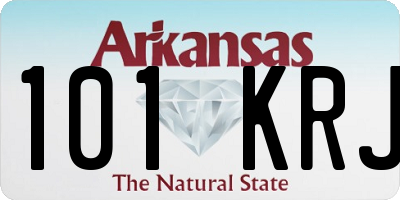 AR license plate 101KRJ