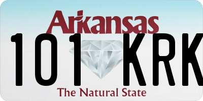 AR license plate 101KRK
