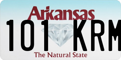 AR license plate 101KRM