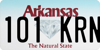 AR license plate 101KRN