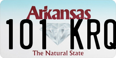 AR license plate 101KRQ