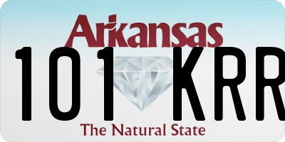 AR license plate 101KRR