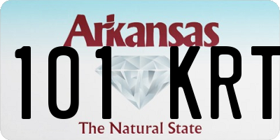 AR license plate 101KRT