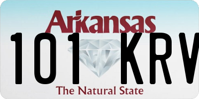 AR license plate 101KRV