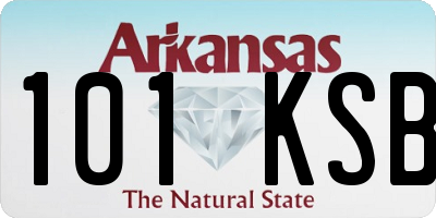AR license plate 101KSB