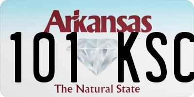 AR license plate 101KSC