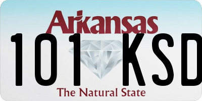 AR license plate 101KSD