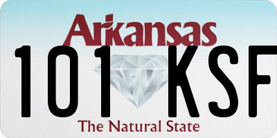 AR license plate 101KSF