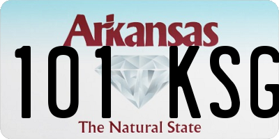 AR license plate 101KSG