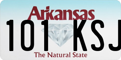 AR license plate 101KSJ