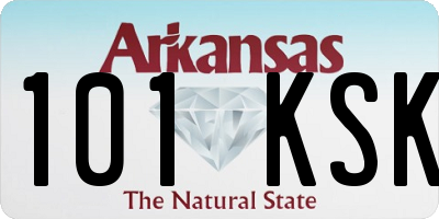 AR license plate 101KSK