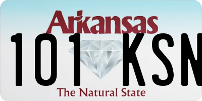 AR license plate 101KSN
