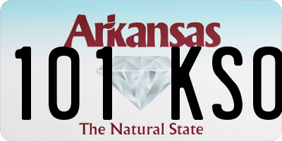 AR license plate 101KSO