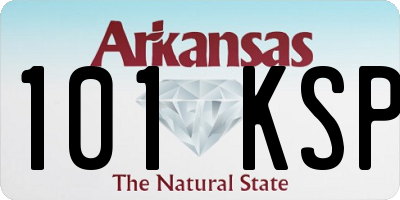 AR license plate 101KSP
